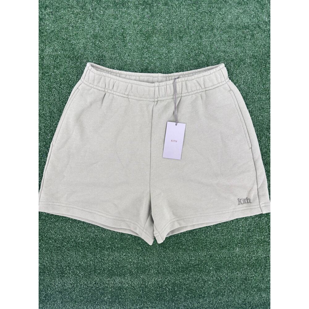 Kith Womens Rayne Sweatshorts Green Khaki Size Medium